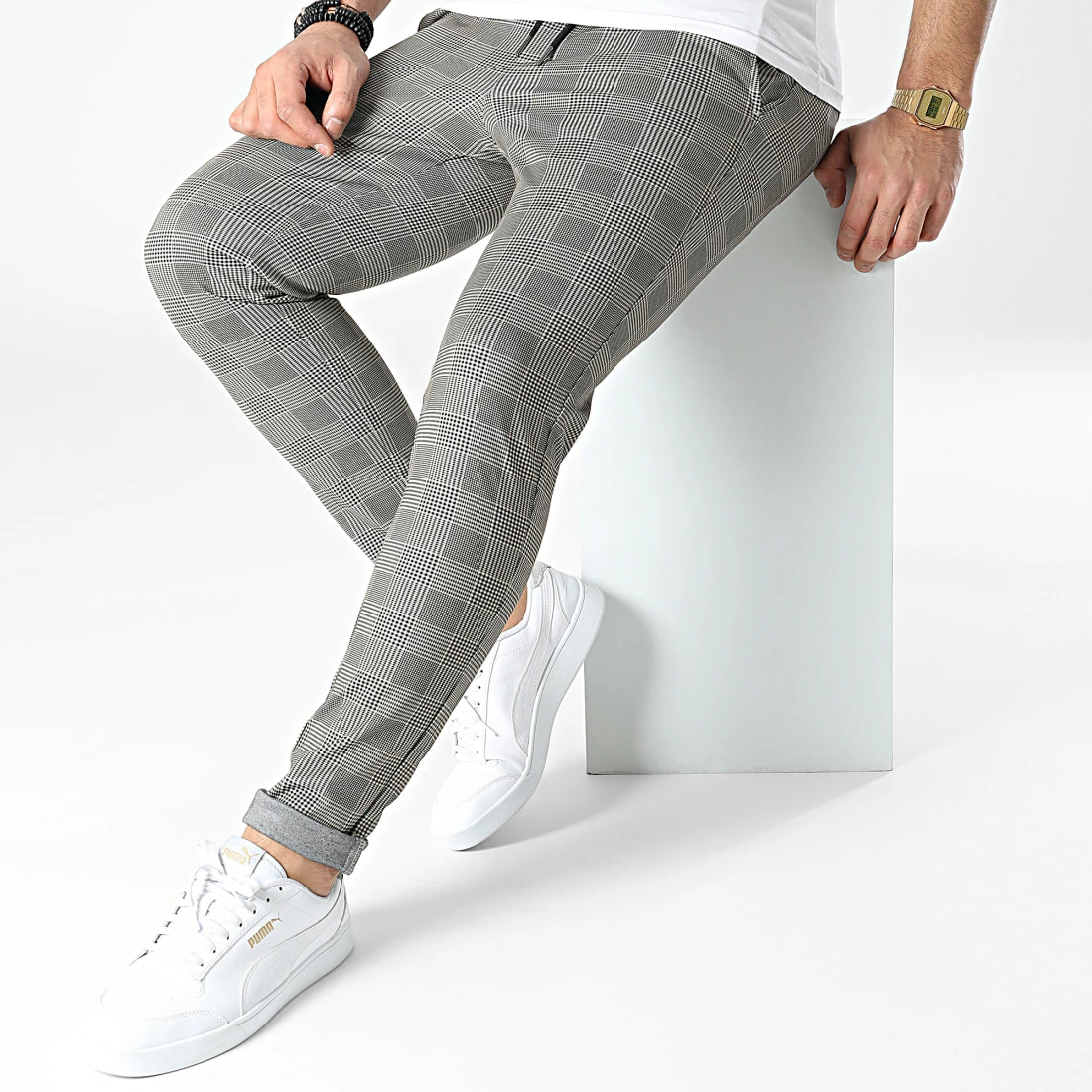 Bon marché 🧨 Pantalon Carreaux Will Phil Beige de Jack And Jones 🥰 3 Bon marché 🧨 Pantalon Carreaux Will Phil Beige de Jack And Jones 🥰 – Image 3