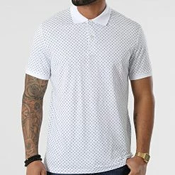 De gros ⭐ Polo Manches Courtes Detail Blanc de Jack And Jones ❤️ -Jack And Jones Soldes jack and jones 296898 12201315 WHITE 20220106T154807 03