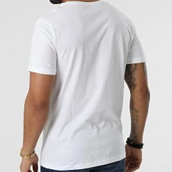 Top 10 😉 Tee 👕 Shirt Fresh Blanc de Jack And Jones 👍 -Jack And Jones Soldes jack and jones 296903 12200223 WHITE 20220106T154635 04