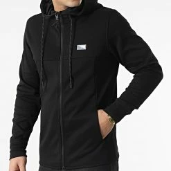Le moins cher 🔔 Sweat Capuche Zippé Air Noir de Jack And Jones 😍