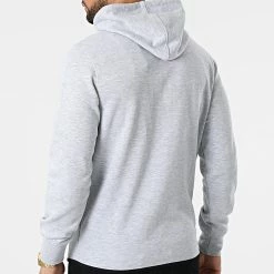 Grosses soldes ❤️ Sweat Capuche Zippé Air Gris Chiné de Jack And Jones ❤️ -Jack And Jones Soldes jack and jones 296912 12204926 LIGHT GREY MEL NEW LGM 20220104T155523 04
