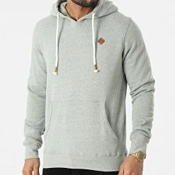 Offres 🌟 Sweat Capuche Tons Vert Chiné de Jack And Jones 🎉