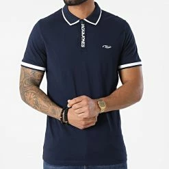 Coupon ✨ Polo Manches Courtes Air Bleu Marine de Jack And Jones 🤩 -Jack And Jones Soldes jack and jones 296930 12205456 NAVY BLAZER 20220104T162311 03