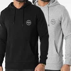 Les meilleures critiques de ⭐ Lot De 2 Sweats Capuche Shark Noir Gris Chiné de Jack And Jones 😍