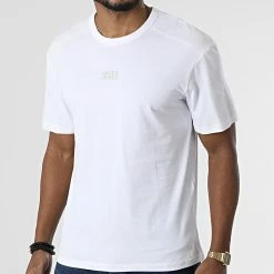 Coupon ⭐ Tee 👚 Shirt Classic Graphic Blanc de Jack And Jones 😀