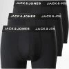Remise ❤️ Lot De 3 Boxers Microfibre Base Noir de Jack And Jones 💯