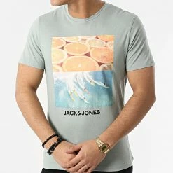 Tout neuf 🌟 Tee 👕 Shirt Billboard Gris de Jack And Jones 😀 -Jack And Jones Soldes jack and jones 299026 12200416 SLATE GRAY 20220121T160122 03