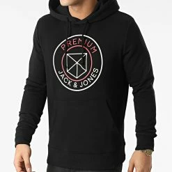 Top 10 🎉 Sweat Capuche Blabranson Noir de Jack And Jones 🎁 -Jack And Jones Soldes jack and jones 299064 12206645 BLACK 20220124T160723 03