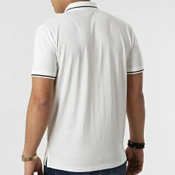 Bon marché 🔔 Polo Manches Courtes Tons Blanc de Jack And Jones 🎉 -Jack And Jones Soldes jack and jones 299090 12186778 BIS CLOUD DANCER 20220121T154548 04