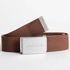 Le moins cher ✔️ Ceinture Solid Woven Marron de Jack And Jones 😍
