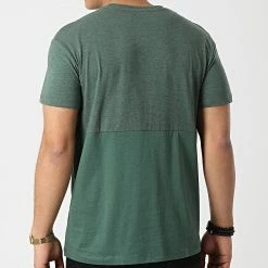 Budget 🌟 Tee 👚 Shirt Copenhagen Block Vert de Jack And Jones ✨ -Jack And Jones Soldes jack and jones 299224 12205182 TREKKING GREEN 20220121T160148 04