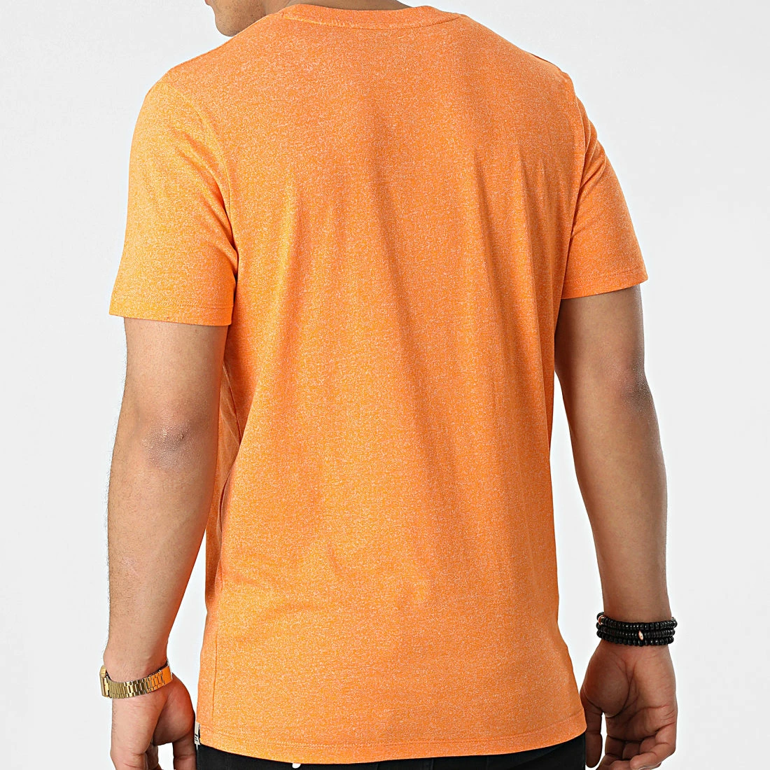Budget 🛒 Tee 👕 Shirt Tons Orange Chiné de Jack And Jones ⭐ 4 Budget 🛒 Tee 👕 Shirt Tons Orange Chiné de Jack And Jones ⭐ – Image 4