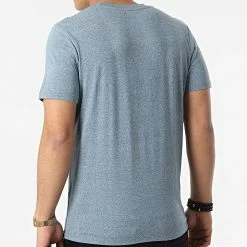 Offres 🛒 Tee 👕 Shirt Tons Bleu Chiné de Jack And Jones 😍 -Jack And Jones Soldes jack and jones 299278 12186758 BLUEFIN STANDARD M 20220121T155926 04