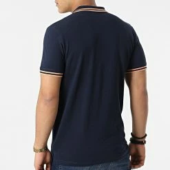 Bon marché 🌟 Polo Manches Courtes Nery Bleu Marine de Jack And Jones 🎁 -Jack And Jones Soldes jack and jones 299329 12200511 NAVY BLAZER STANDARD 20220121T155430 04