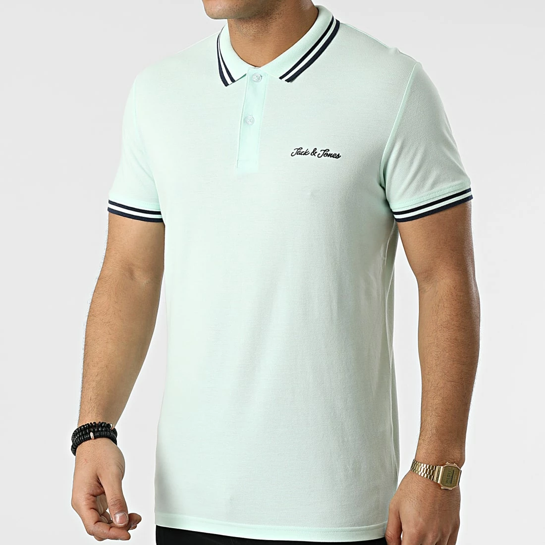 Tout neuf 💯 Polo Manches Courtes Nery Vert Clair de Jack And Jones 🔥 1 Tout neuf 💯 Polo Manches Courtes Nery Vert Clair de Jack And Jones 🔥