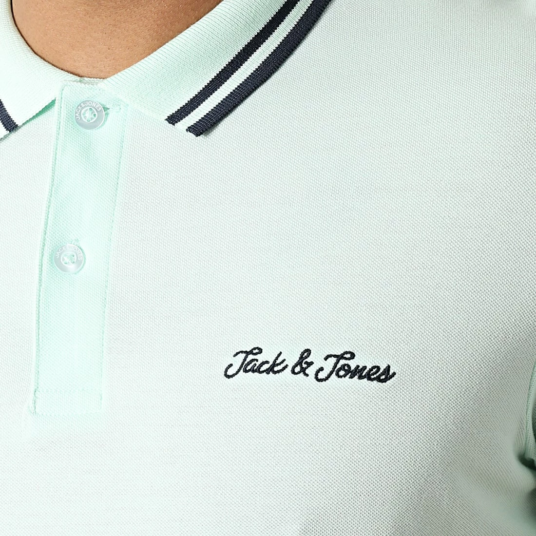 Tout neuf 💯 Polo Manches Courtes Nery Vert Clair de Jack And Jones 🔥 2 Tout neuf 💯 Polo Manches Courtes Nery Vert Clair de Jack And Jones 🔥 – Image 2