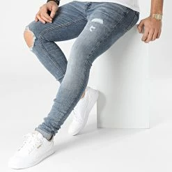 Coupon 🌟 Jean Skinny Tom Original Bleu Denim de Jack And Jones 🥰 -Jack And Jones Soldes jack and jones 299380 12180918 BLUE DENIM 20220124T155643 03