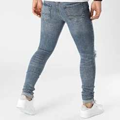 Coupon 🌟 Jean Skinny Tom Original Bleu Denim de Jack And Jones 🥰 -Jack And Jones Soldes jack and jones 299380 12180918 BLUE DENIM 20220124T155644 04