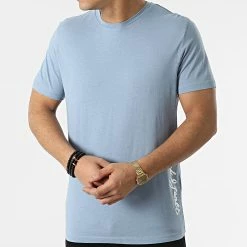 Promo 🔔 Tee 👕 Shirt Miller Bleu Clair de Jack And Jones 🥰 -Jack And Jones Soldes jack and jones 299485 12199654 FADED DENIM 20220125T161959 03