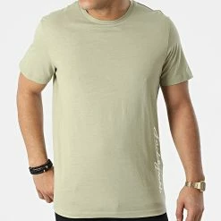 Grosses soldes 😀 Tee 👕 Shirt Miller Vert Kaki Clair de Jack And Jones 😀 -Jack And Jones Soldes jack and jones 299489 12199654 TEA 20220125T161932 03