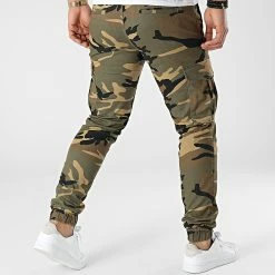 Nouveau ✨ Pantalon Cargo Marco Joe Vert Kaki Camouflage de Jack And Jones 🤩 -Jack And Jones Soldes jack and jones 299520 12187523 OLIVE NIGHT 20220126T154848 04