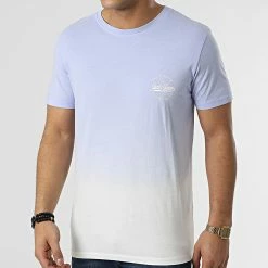 Offres ✨ Tee 👕 Shirt Tarif Lavande Blanc Dégradé de Jack And Jones 🌟