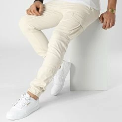 Sortie 🔥 Jogger Pant Slim Marco Joe Beige de Jack And Jones ✨ -Jack And Jones Soldes jack and jones 299663 12200012 MOONBEAM 20220126T142720 03