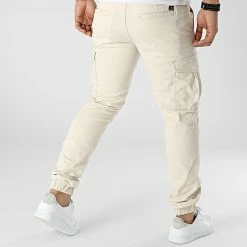 Sortie 🔥 Jogger Pant Slim Marco Joe Beige de Jack And Jones ✨ -Jack And Jones Soldes jack and jones 299663 12200012 MOONBEAM 20220126T142721 04