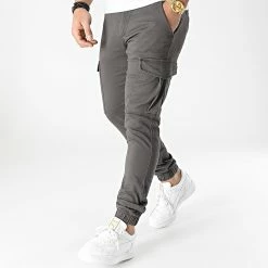 Budget 🥰 Pantalon Cargo Slim Marco Joe Gris Anthracite de Jack And Jones 😀 -Jack And Jones Soldes jack and jones 299825 12190733 ASPHALT 20220126T152118 03