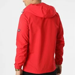 De gros 😀 Veste Zippée Capuche Willy Rouge de Jack And Jones 🎁 -Jack And Jones Soldes jack and jones 300555 12199887 TRUE RED 20220201T144948 04