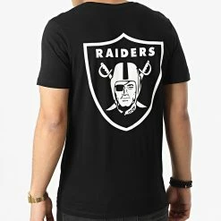 Nouveau 🛒 Tee 👚 Shirt NFL Club Noir de Jack And Jones 🛒 -Jack And Jones Soldes jack and jones 300625 12206625 BLACK 20220202T160954 04