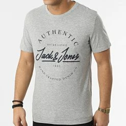 Meilleure affaire 🎁 Tee 👚 Shirt Dusty Gris Chiné de Jack And Jones 😉