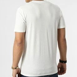 Promo 🔥 Tee 👚 Shirt Tons Upscale Blanc de Jack And Jones 👏 -Jack And Jones Soldes jack and jones 300816 12205107 CLOUD DANCER STANDARD M 20220203T155407 04
