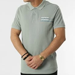 Bon marché ✔️ Polo A Manches Courtes Charles Vert de Jack And Jones 🔔 -Jack And Jones Soldes jack and jones 300893 12207498 SLATE GRAY 20220201T144650 03