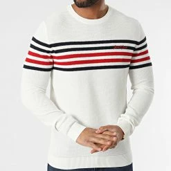 Remise 🎉 Pull Schmidt Blanc de Jack And Jones ⭐ 6 Remise 🎉 Pull Schmidt Blanc de Jack And Jones ⭐ -Jack And Jones Soldes jack and jones 300984 12201515 CLOUD DANCER 20220203T161204 03