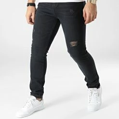 Sortie 🧨 Jean Skinny Liam Original 12201739 Noir de Jack And Jones 👏