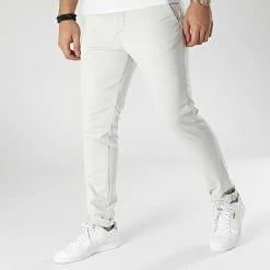 Acheter 🎉 Pantalon Chino Slim Marco Bowie Gris Clair de Jack And Jones 🧨