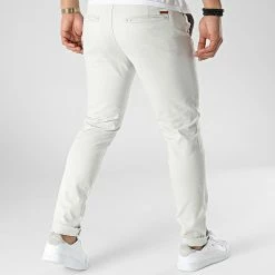 Acheter 🎉 Pantalon Chino Slim Marco Bowie Gris Clair de Jack And Jones 🧨 -Jack And Jones Soldes jack and jones 301149 12202912 GLACIER GRAY 20220202T155438 04