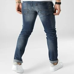 Budget 🎁 Jean Regular Tim Original Bleu Denim de Jack And Jones ✨ -Jack And Jones Soldes jack and jones 301153 12146384 BLUE DENIM 20220204T154618 04