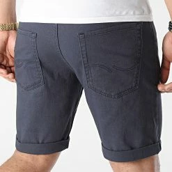 Grosses soldes ⌛ Short Jean Rick Original Bleu Marine de Jack And Jones 🥰 -Jack And Jones Soldes jack and jones 301646 12201546 NAVY BLAZER 20220218T153132 04