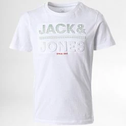 Bon marché 🥰 Tee 👚 Shirt Enfant Gala Blanc de Jack And Jones ⌛