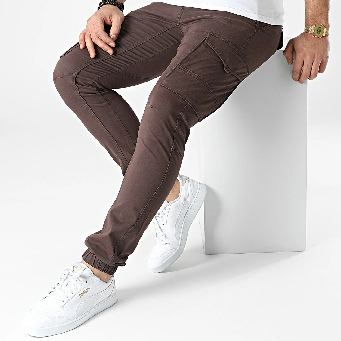 Top 10 😀 Jogger Pant Regular Fit Paul Marron de Jack And Jones 👍 3 Top 10 😀 Jogger Pant Regular Fit Paul Marron de Jack And Jones 👍 – Image 3