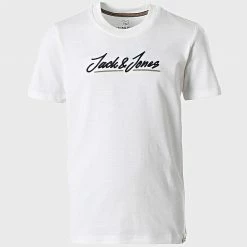 Vente flash ❤️ Tee 👕 Shirt Enfant Ortons Upscale Blanc de Jack And Jones 🌟