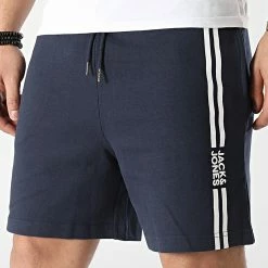 Coupon 👏 Short Jogging Steve Bleu Marine de Jack And Jones 🔔