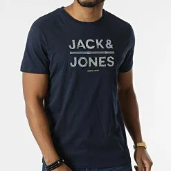 Sortie 🔥 Tee 👚 Shirt Gala Bleu Marine de Jack And Jones 😍 -Jack And Jones Soldes jack and jones 302337 12207396 NAVY BLAZER 20220210T132410 03