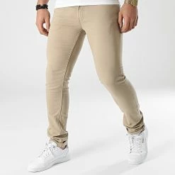 Meilleure vente 🌟 Pantalon Chino Glenn Original Beige de Jack And Jones 🔥