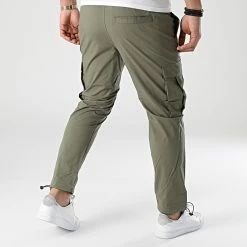 Tout neuf 🎉 Pantalon Cargo Gordon Tech Vert Kaki de Jack And Jones 💯 -Jack And Jones Soldes jack and jones 302443 12201912 DUSTY OLIVE 20220216T153219 04