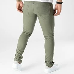 Meilleure affaire 😍 Jean Slim Original Dusty Vert Kaki de Jack And Jones 🧨 -Jack And Jones Soldes jack and jones 302459 12201532 DUSTY OLIVE 20220318T155916 04