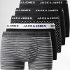 Vente flash 💯 Lot De 5 Boxers Birger Noir Gris Chiné de Jack And Jones 😍