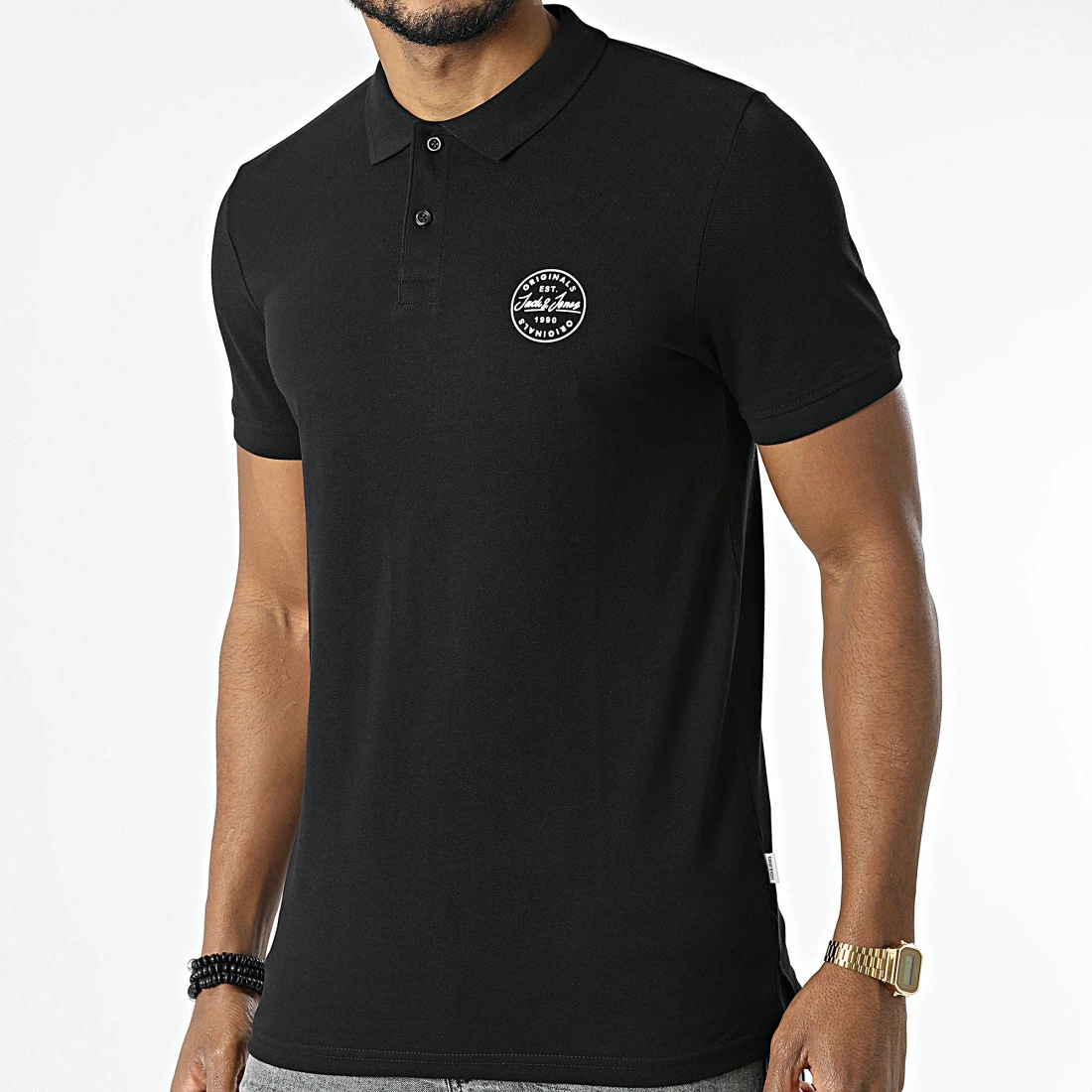 Bon marché 😉 Polo A Manches Courtes Shark Noir de Jack And Jones ⌛ 1 Bon marché 😉 Polo A Manches Courtes Shark Noir de Jack And Jones ⌛